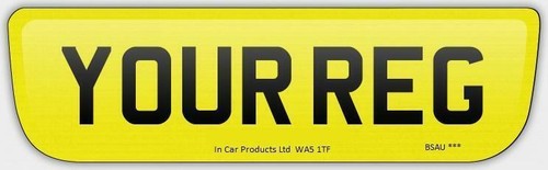 Rear car registration number - rear,