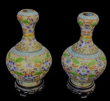 Pair of Chinese Cloisonne