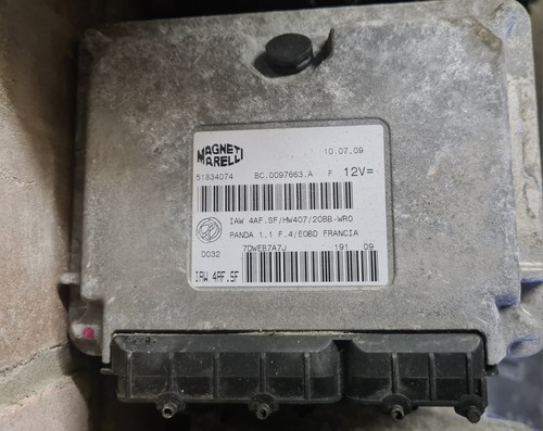 51834074 fiat panda - engine, ecu