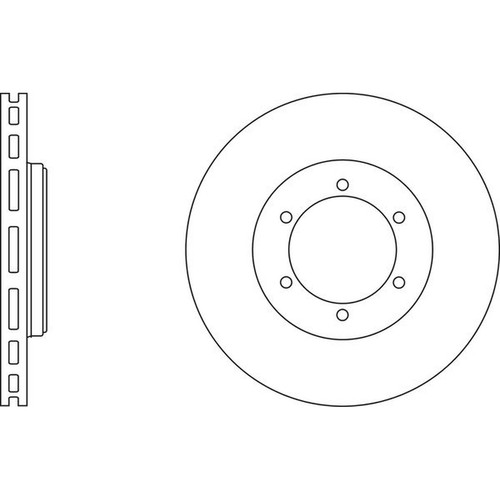 Apec blue brake disc front - blue,
