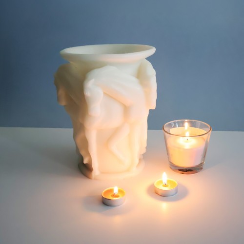 Horses candle big size - big, (23x17