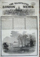 Old Antique Print 1861