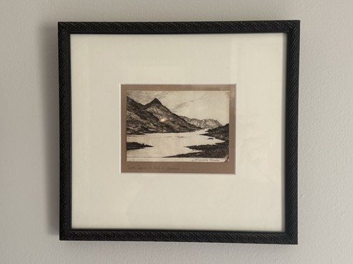 Antique scottish etching - antique,