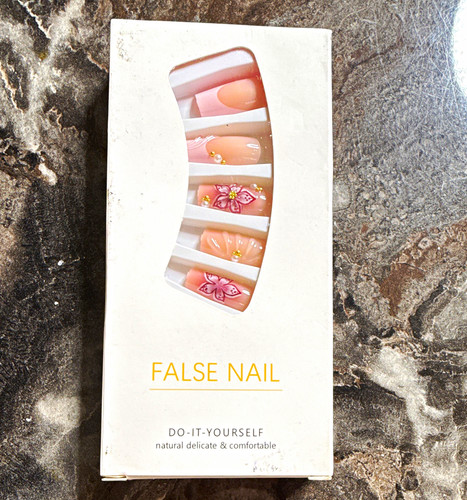 Floral press nails - floral,