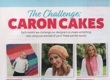 Caron Cakes Challenge -Hat Blanket & Cowl - Knitting Patterns - CARON CAKES Aran