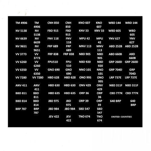 Model bus waterslide transfers - model,