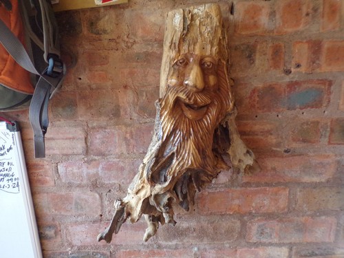 Vintage large hand - vintage, carved