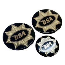 BSA Gold Star Engine Casing and Fuel Cap Resin Sticker Kit (black)