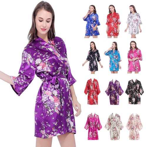 Women short floral robe - women,