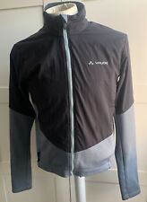 Vaude Grey & Black full zip polartec wind pro cycling jacket Size UK Med 40