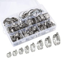 100 pce Assorted Steel Hose