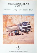 Mercedes Benz 2527B Tipper / Mixer 6x4 lorry Brochure Datasheet 1993