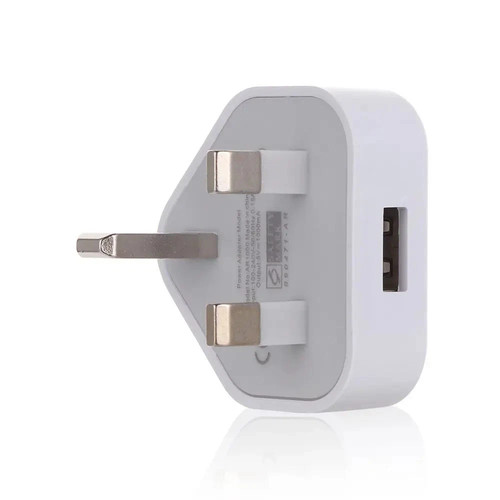 Pin dual usb plug adapter - uk,