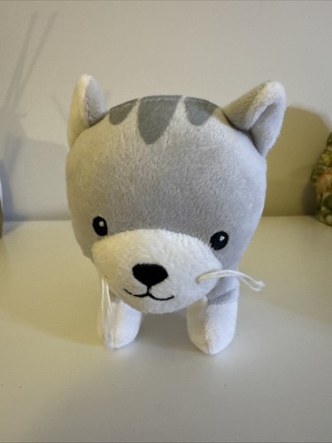 Cute grey white soft - cute, toy