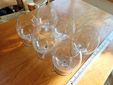TWO Vintage Baccarat Large Crystal Balloon glasses Brandy Cognac 14.5cm 6 avail.