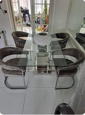 Gorgeous Table And 4 Chairs. Perfect condition, only been in spare Room, unused