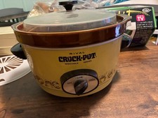 Vintage Rival Brown Crock Pot