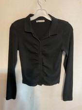 Zara women's black long sleeve