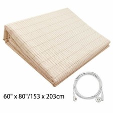 Grounding Earthing Bedsheet Universal Bed Beige Organic Sheet 80x60 inch UK
