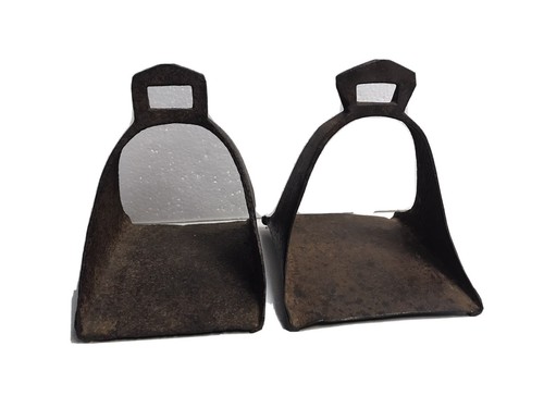 Antique ornate stirrups - , for