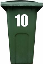 Bin Sticker VINYL Number LARGE 7.7'' 19.5CM Recycling Box Wheelie SINGLE NUMBER