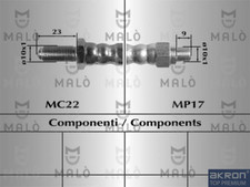 MALO 8377 REAR BRAKE HOSE Alfa