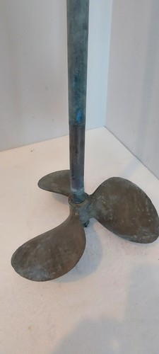 Vintage brass boat blade - boat, 3