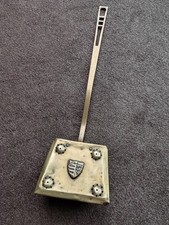 Antique Long Handled Brass Chestnut Roaster Pan 20in Long