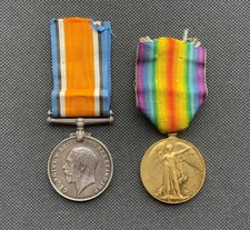 WW1 Medal Pair - Named to