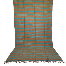 Handmade Vintage Moroccan Berber Rug Wool Kilim Strip Timeless Craftsman Carpet