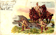 Imperial Infantry Boer War Vintage Artist Postcard