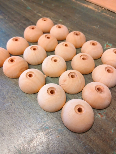Wooden climbing holds dome - climbing,