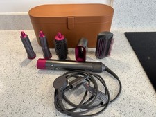 Dyson Airwrap Smooth + Control Multi Styler Nickel Fuchsia Pink Set