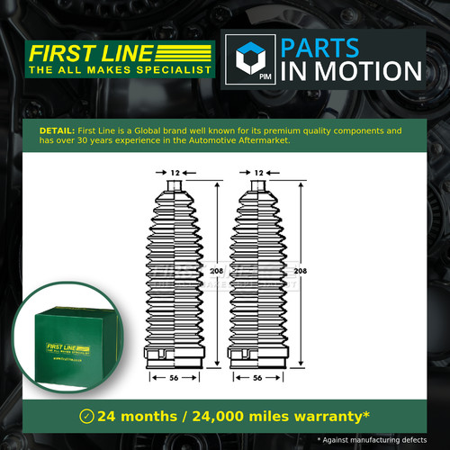 Steering rack boot fits fiat - rack,