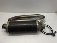 ♻️ Kawasaki Zx636 Zx-6r B1h 2003 - 2004 Carbon Exhaust Silencer & Link Pipe ♻️