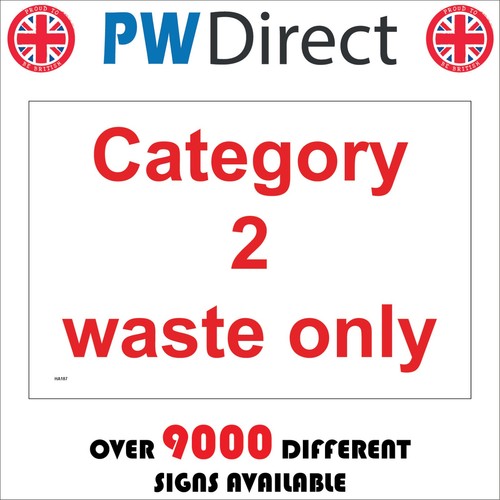 Sign category waste only - sign,