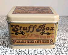 70s Vintage Retro Cheinco Housewares Stuff Box Storage Tin Trinkets Buttons