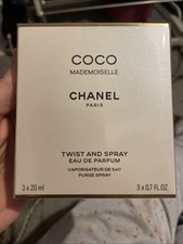 CHANEL Coco Mademoiselle Twist And  Spray Eau de Parfum, 3 x 20ml New Genuine