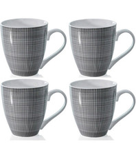 Sketch Set of 4 Mugs Porcelain