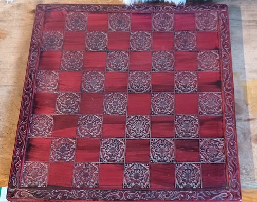 Vintage wooden tudor rose - vintage,