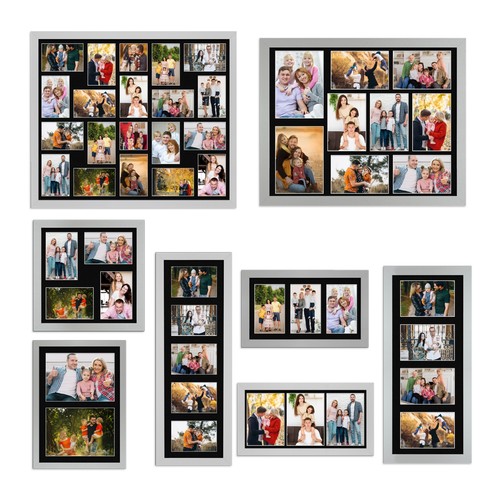 Modern silver multi aperture - modern,
