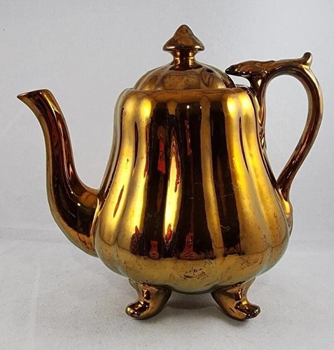 Antique copper lustre ware - antique,