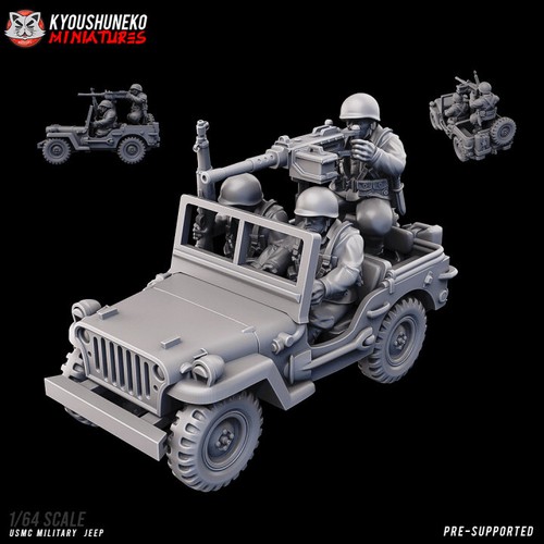 Ww2 usmc military jeep - ww2,