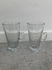 2x Costa Coffee Latte Glasses