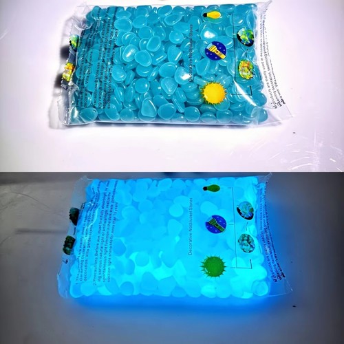 100pcs glow the dark stones - the,