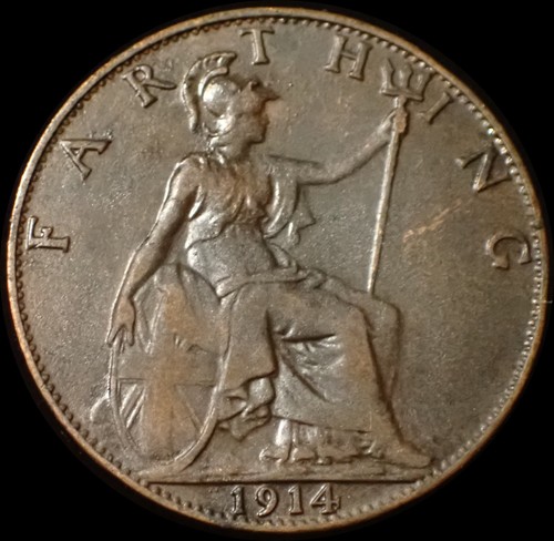 Farthing 1914 george v - uk,