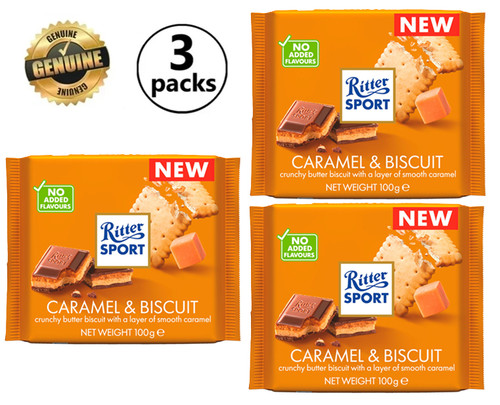 Ritter sport caramel - 3x,