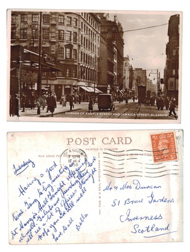 Vintage postcard argyle - -,