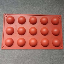 Silicone Chocolate Mould 15 Hole Reusable Baking Mould For Chocolate Fon