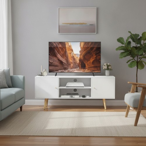 White modern inch stand - white, tv